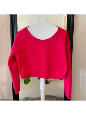BALANCE Athletica Rosy Red Cropped Sweatshirt